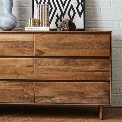 six drawer wood dresser|real wood 6 drawer dresser.